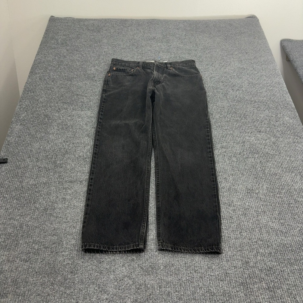 Vintage Levis 505‎ Jeans Mens W33 L30 Black Cotton Regular Fit Straight Grunge